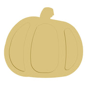 3D Pumpkin MDF Cutout Contoured Panel Design - Unfinished For DIY