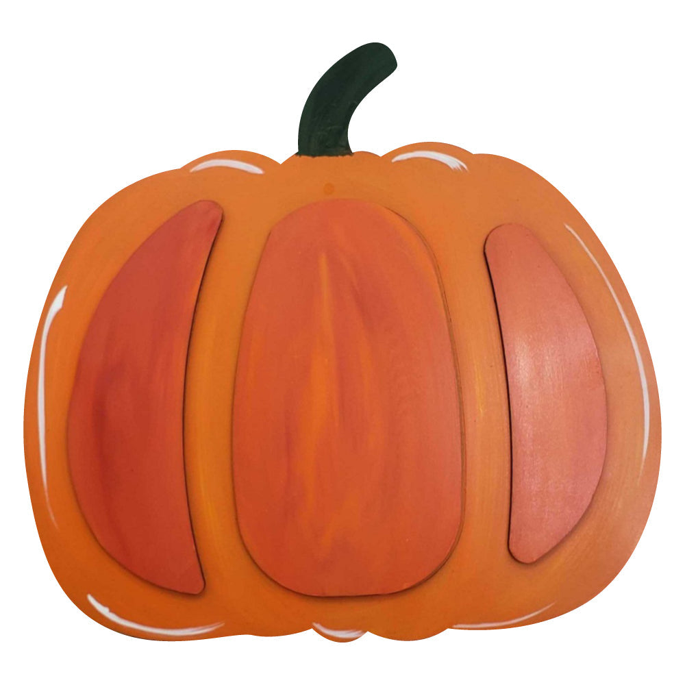 Design By Line Pumpkin MDF Cutout Silhouette - Unfinished For DIY