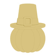 3D Pumpkin with a Hat  MDF Cutout  - Unfinished For DIY