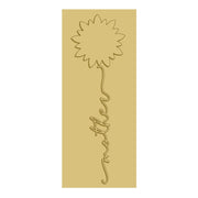 3D Porch leaner MDF Cutout Mother Script Along Stem - Unfinished For DIY