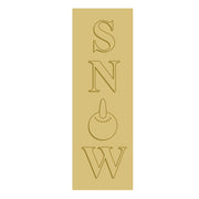 3D Porch leaner MDF Cutout Snow - Unfinished For DIY