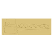 3D Snowman MDF Cutout With Birds On Carrot Nose - Unfinished For DIY