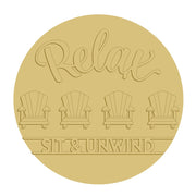3D Round MDF Cutout Relax Sit & Unwind Chairs - Unfinished For DIY