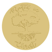 3D Round MDF Cutout Rooted In Christ Tree With Roots - Unfinished For DIY