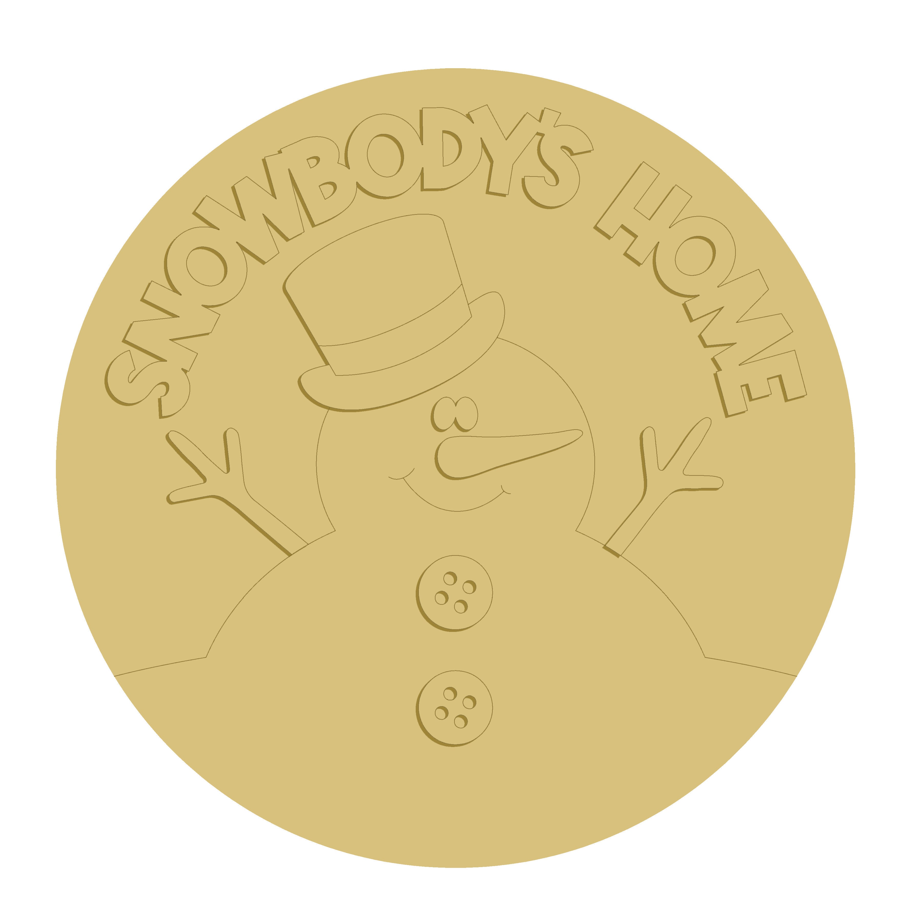 Snowman 3D Wooden Craft Cut Outs – Layered MDF Shapes for DIY Crafts, Décor & Signs