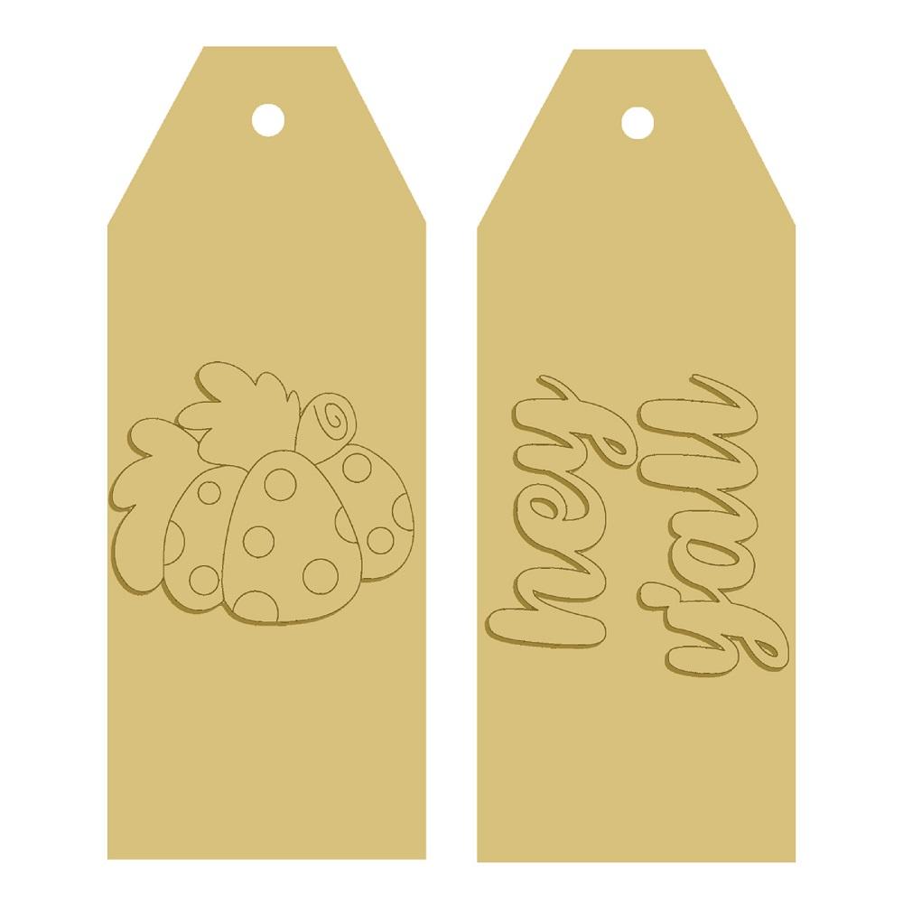 3D Tag MDF Cutout Hey Y'all - Unfinished For DIY