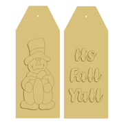 3D Tag MDF Cut Out It's Fall Y'all - Unfinished For DIY