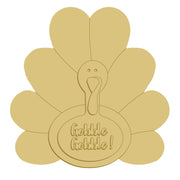 3D Turkey MDF Cutout Gobble Gobble! - Unfinished For DIY