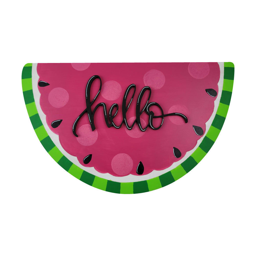 3D Watermelon MDF Cutout Hello Decor - Unfinished For DIY