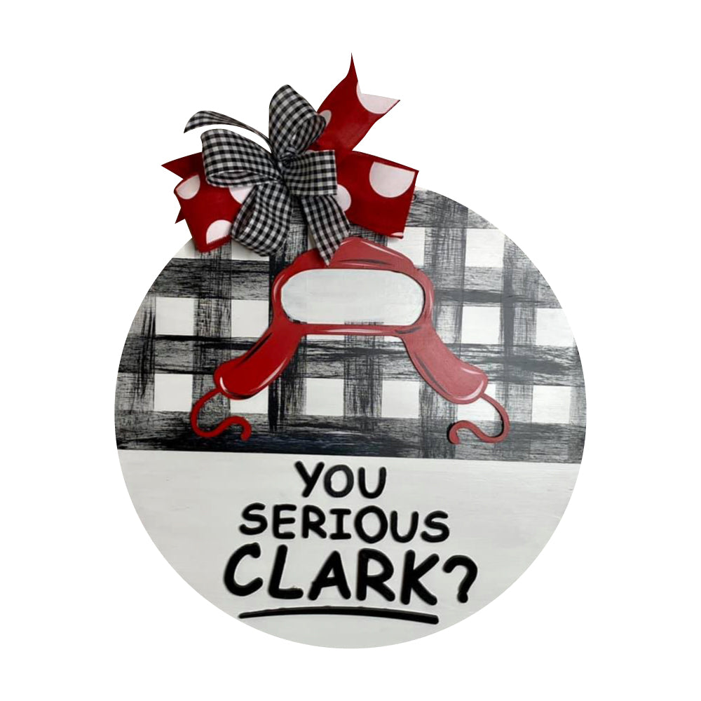 Design By Line Round MDF Cutout You Serious Clark? - Unfinished For DIY