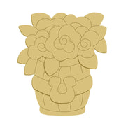 3D Design By Line Floral Bouquet MDF Cutout - Unfinished For DIY