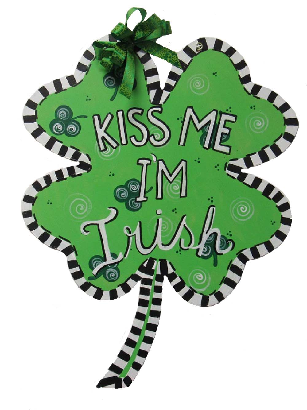 Basic Shape Shamrock MDF Cutout Four-Leaf Clover Silhouette - Unfinished For DIY