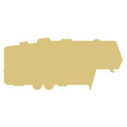 Basic Shape Fifth Wheel Camper MDF Cutout RV Silhouette - Unfinished For DIY