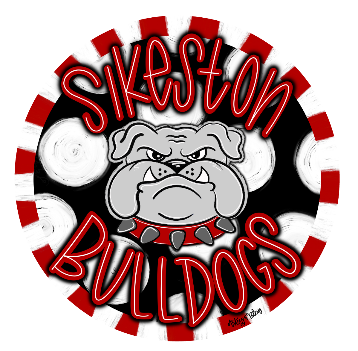 ARTSY AND BLEU SIKESTON BULLDOGS
