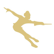 Basic Shape Acrobat MDF Cutout Baton Silhouette - Unfinished For DIY