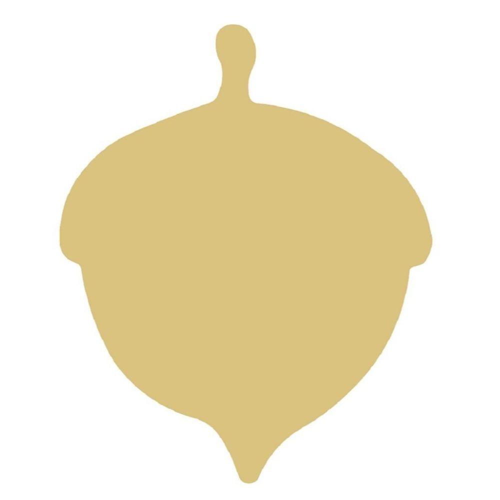 Basic Shape Acorn MDF Cutout Acorn Silhouette - Unfinished For DIY
