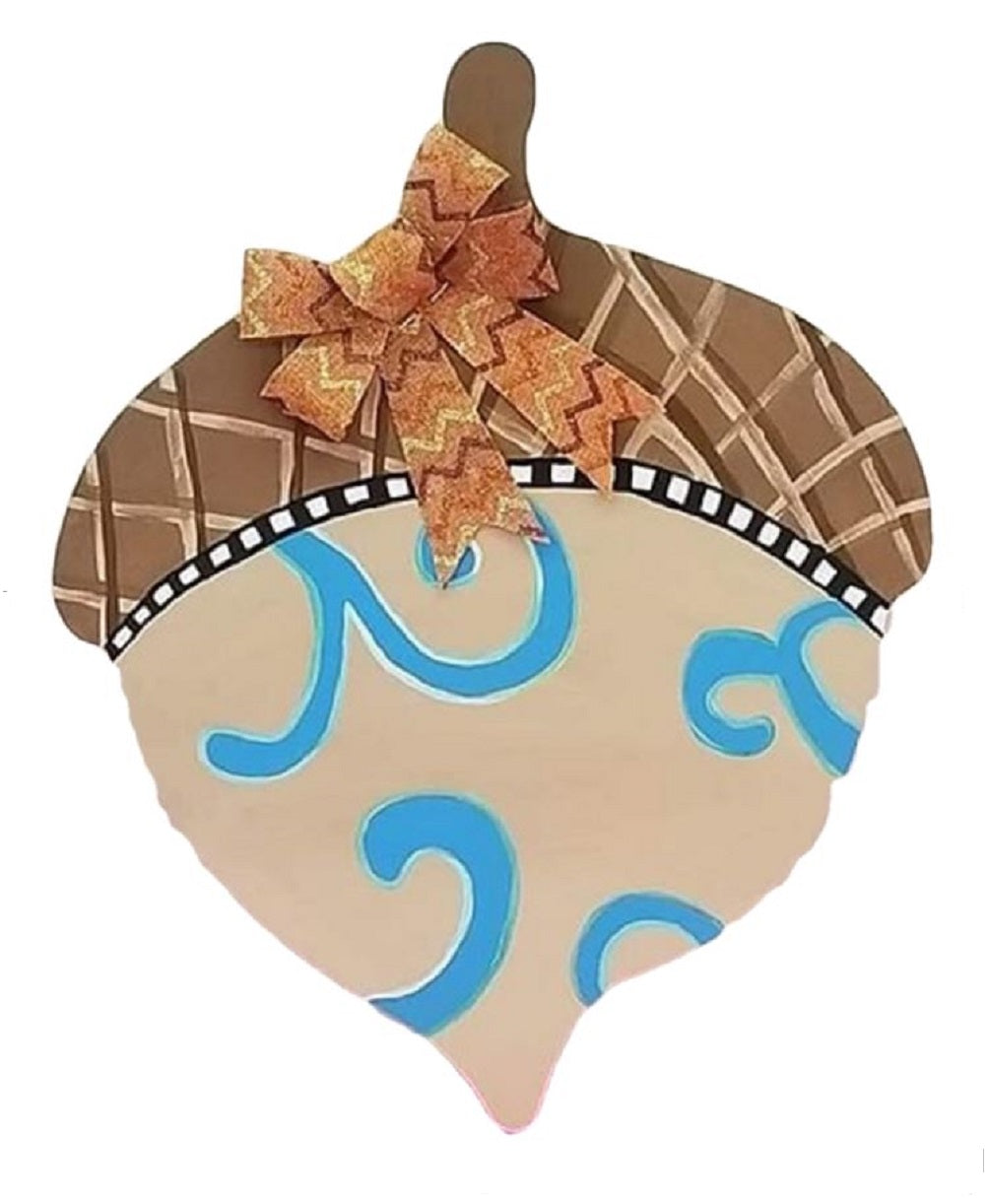 Basic Shape Acorn MDF Cutout Acorn Silhouette - Unfinished For DIY
