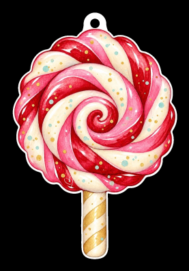 SPRINKLED WITH HEARTS PINK RED AND CREAM CANDY POP