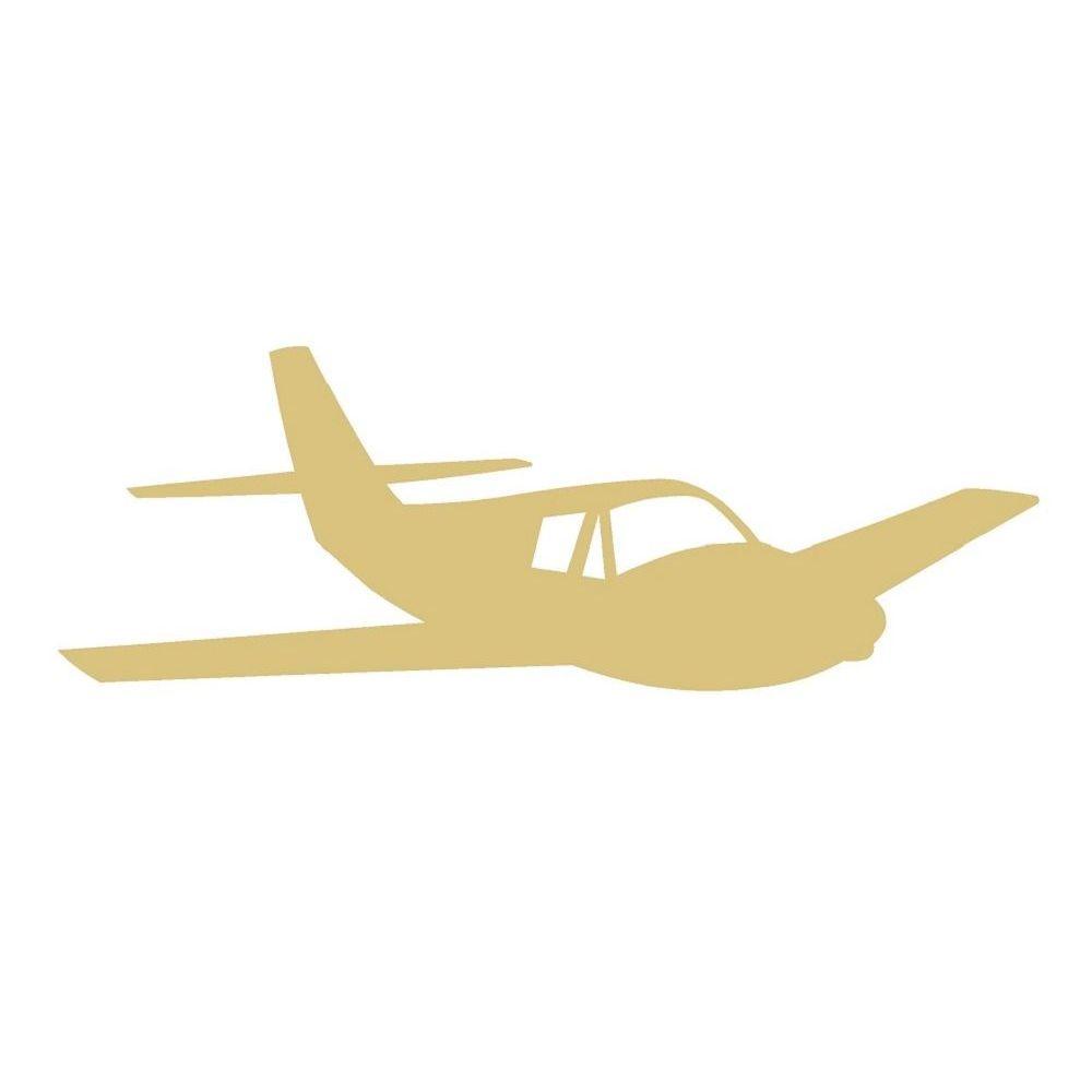 Basic Shape Airplane MDF Cutout Airplane Silhouette - Unfinished For DIY