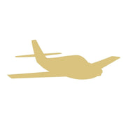 Basic Shape Airplane MDF Cutout Silhouette Style 4 - Unfinished For DIY