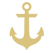 Basic Shape Anchor MDF Cutout Nautical Decor - Unfinished For DIY