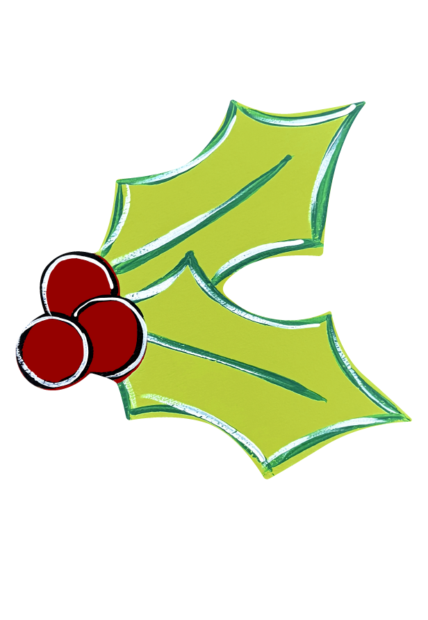 ASHLEY NICOLE DESIGNS HOLLY LEAF WITH BERRIES