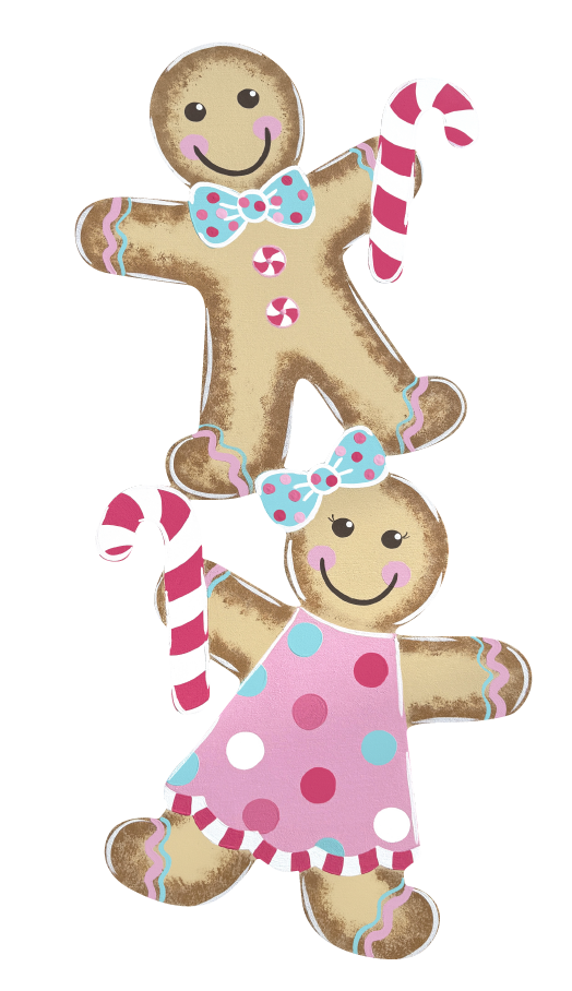ASHLEY NICOLE DESIGNS GINGERBREAD BOY AND GIRL