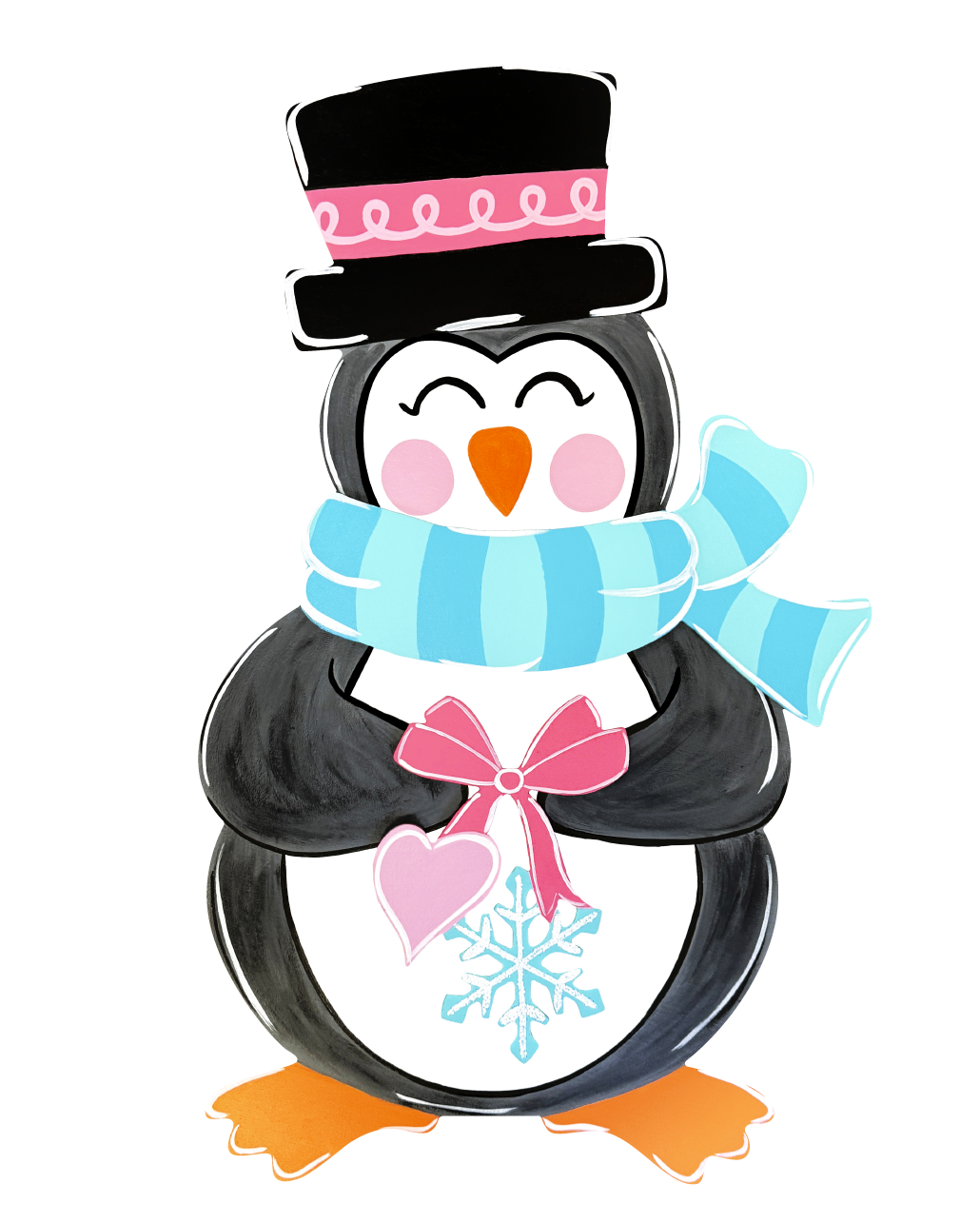 ASHLEY NICOLE DESIGNS PENGUIN WITH BLUE SCARF