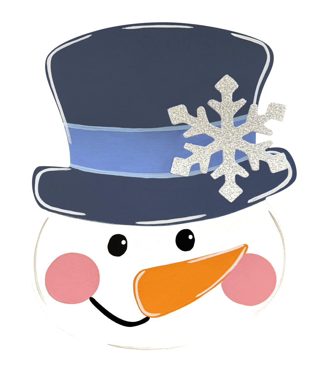 ASHLEY NICOLE DESIGNS SNOWMAN WITH BLUE HAT