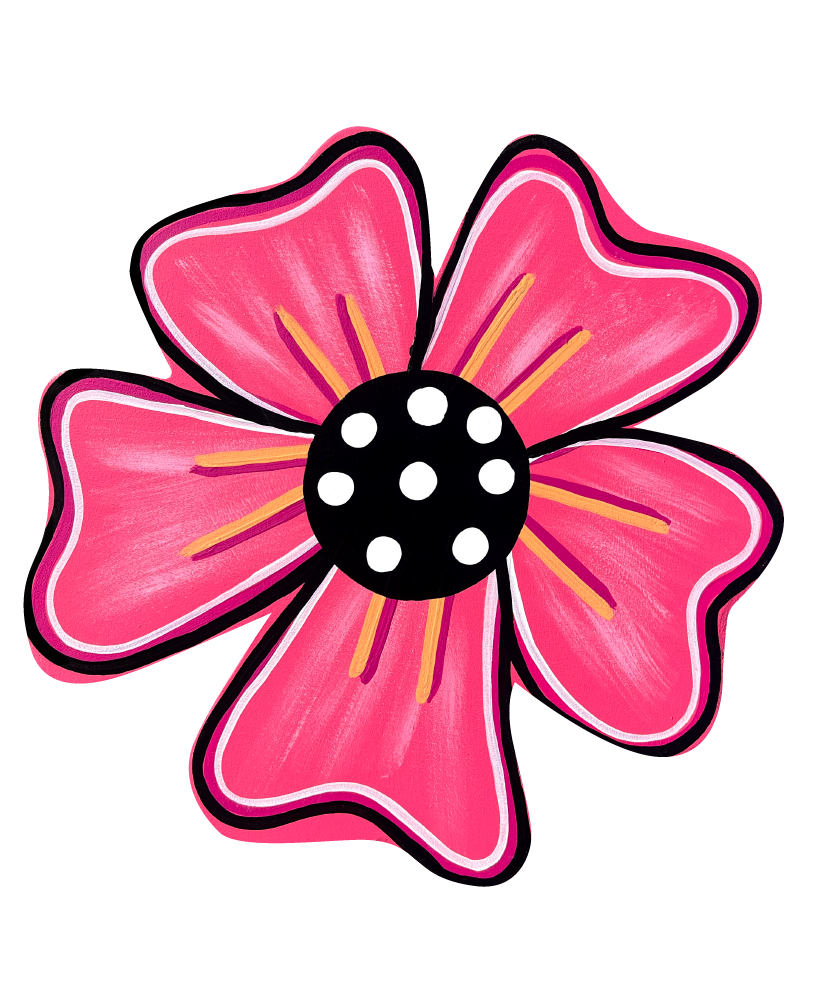 ASHLEY NICOLE DESIGNS BRIGHT PINK FLOWER