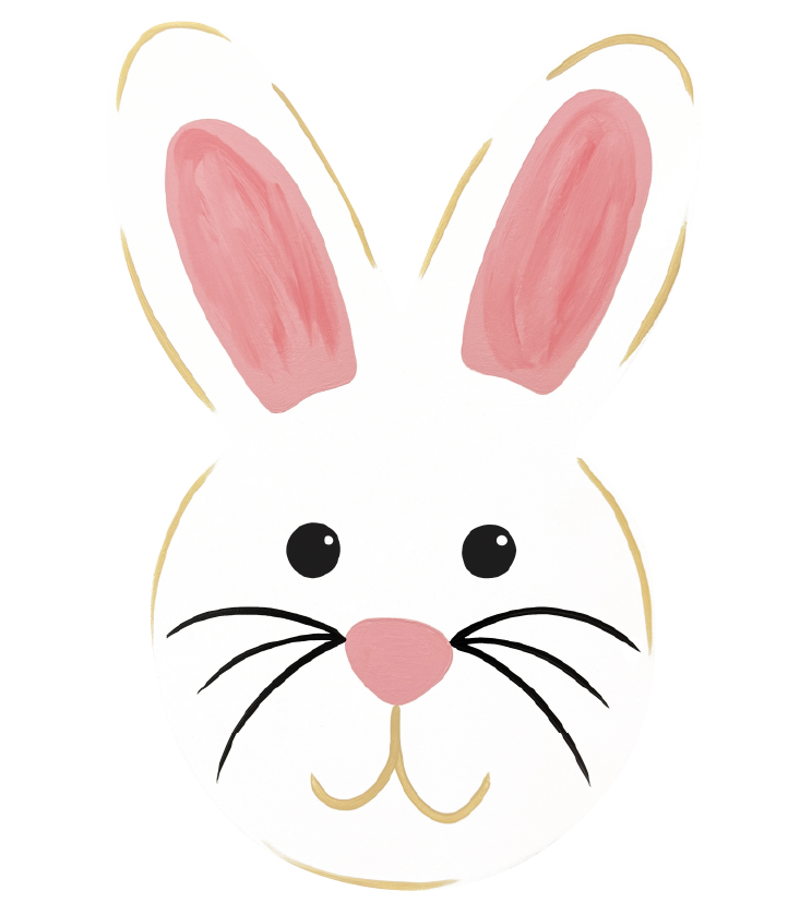 ASHLEY NICOLE DESIGNS WHITE BUNNY HEAD