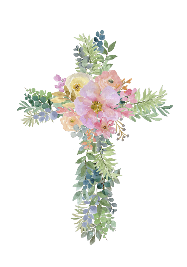 ASHLEY NICOLE DESIGNS FLORAL CROSS