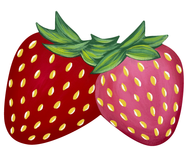 ASHLEY NICOLE DESIGNS TWO STRAWBERRIES