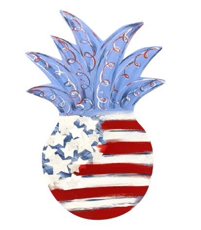 ASHLEY NICOLE DESIGNS PATROTIC PINEAPPLE