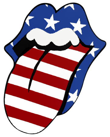 ASHLEY NICOLE DESIGNS PATRIOTIC LIP AND TONGUE