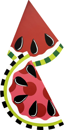 ASHLEY NICOLE DESIGNS WATERMELON AND SLICE
