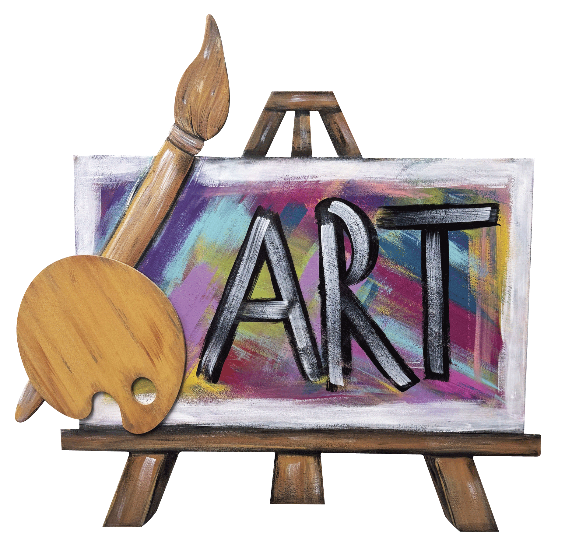 ASHLEY NICOLE DESIGNS ART EASEL WITH BRUSH