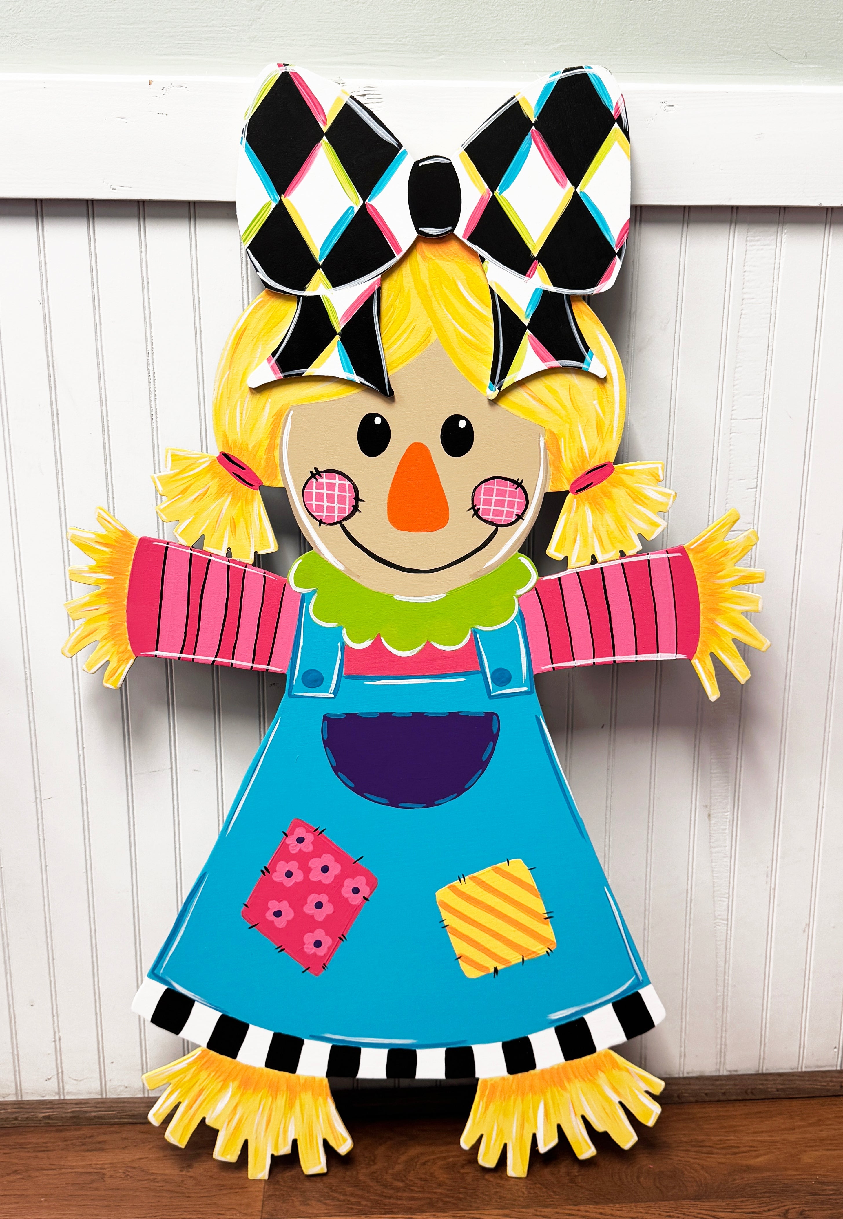 ASHLEY NICOLE DESIGNS COLORFUL SCARECROW