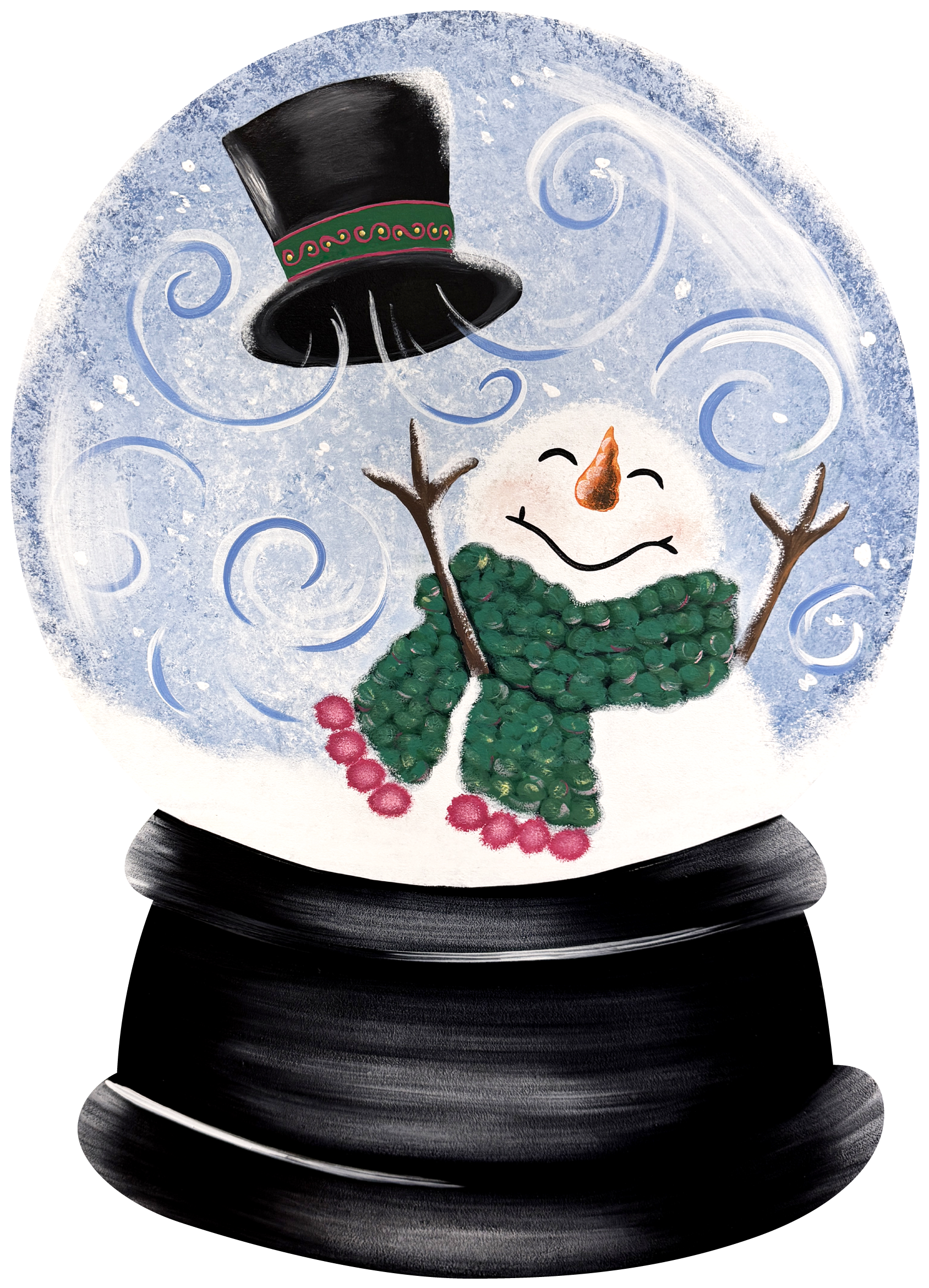 ASHLEY NICOLE DESIGNS SNOWMAN IN SNOWGLOBE