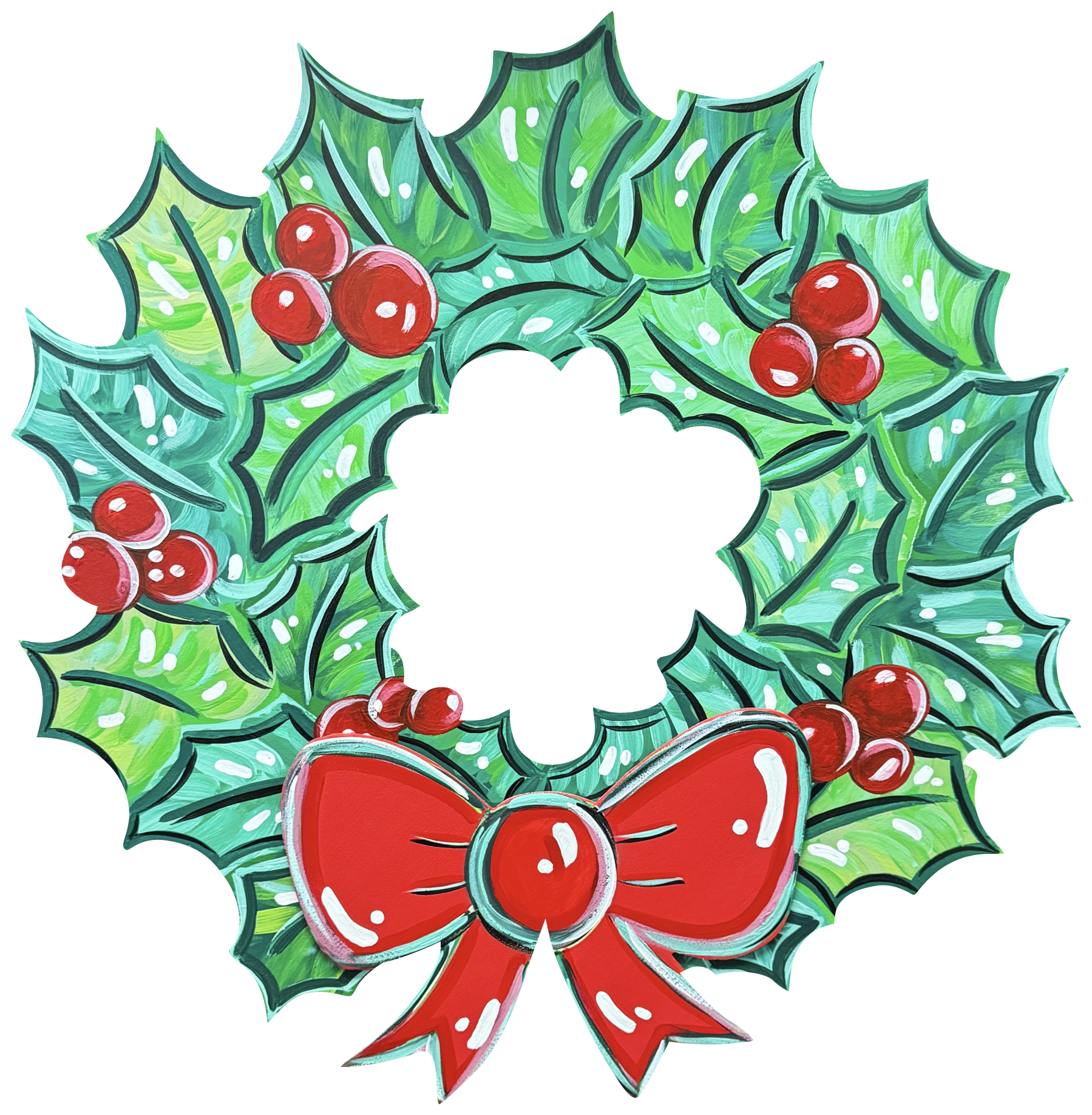 ASHLEY NICOLE DESIGNS HOLLY WREATH