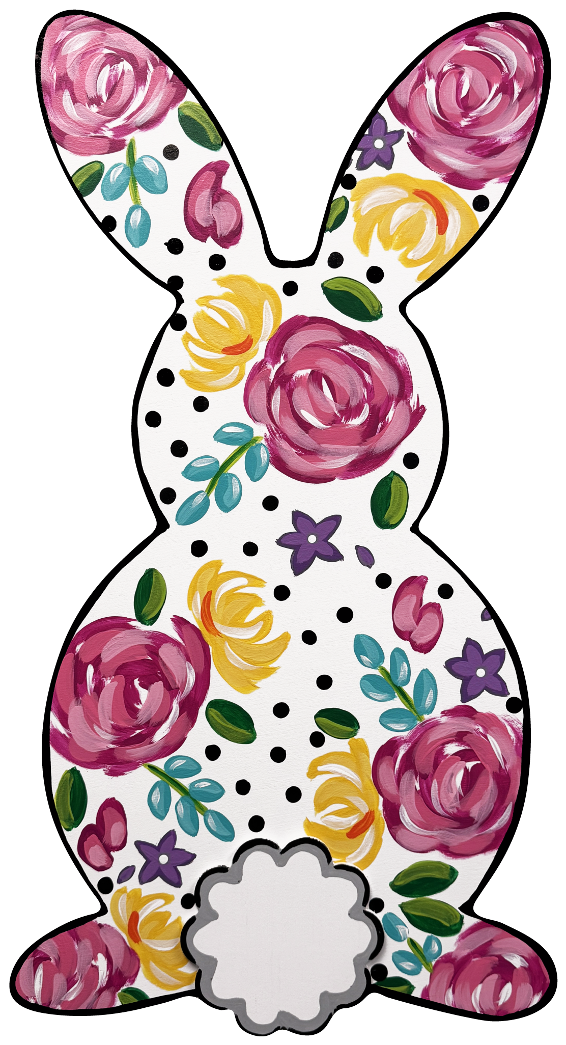 ASHLEY NICOLE DESIGNS FLORAL BUNNY