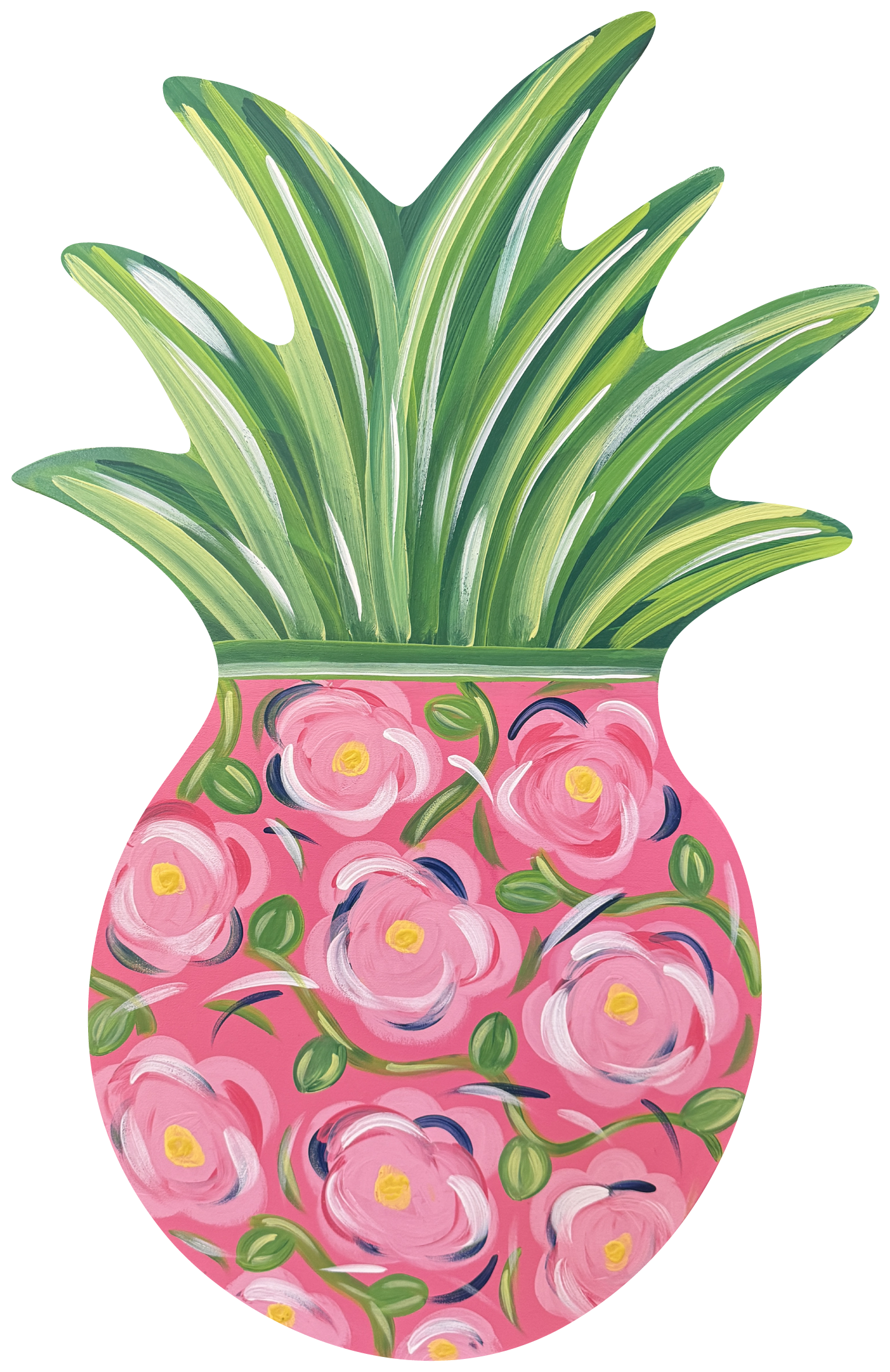 ASHLEY NICOLE DESIGNS POTTED PLANT PINK VASE
