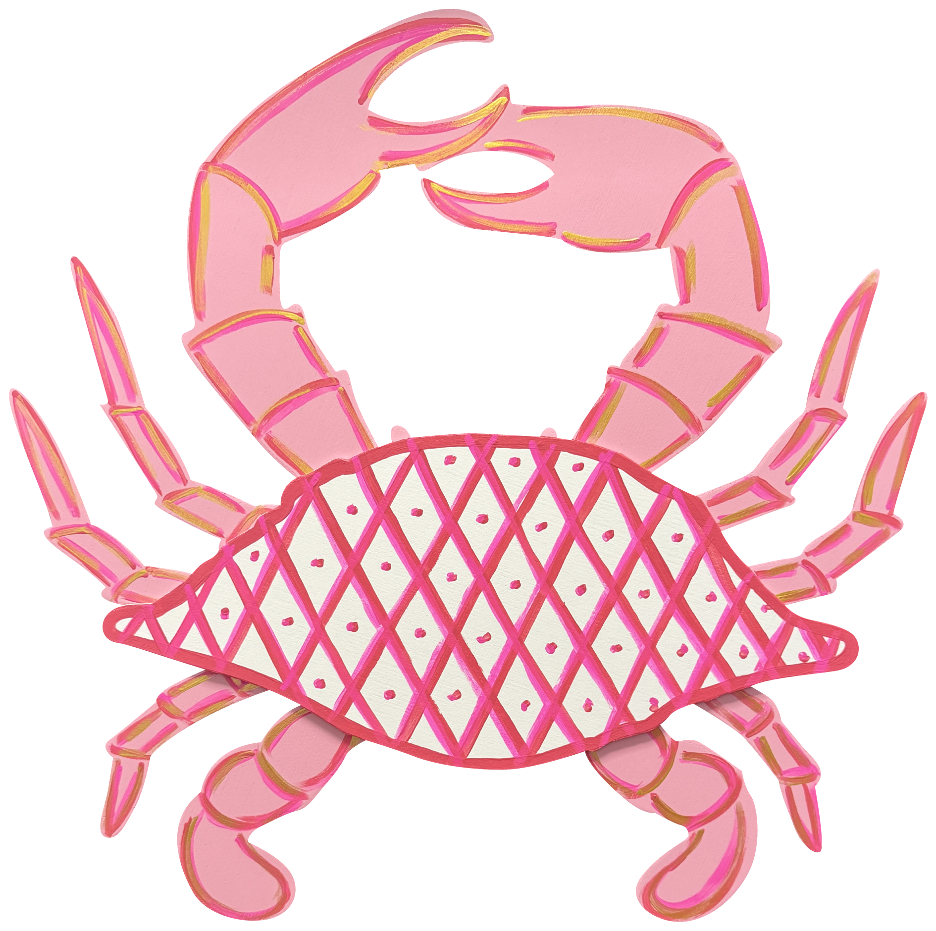 ASHLEY NICOLE DESIGNS PINK CRAB