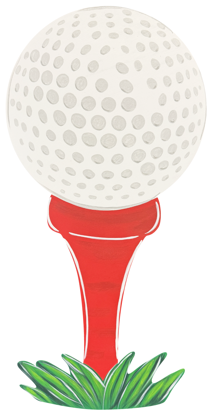 ASHLEY NICOLE DESIGNS GOLF BALL ON A TEE