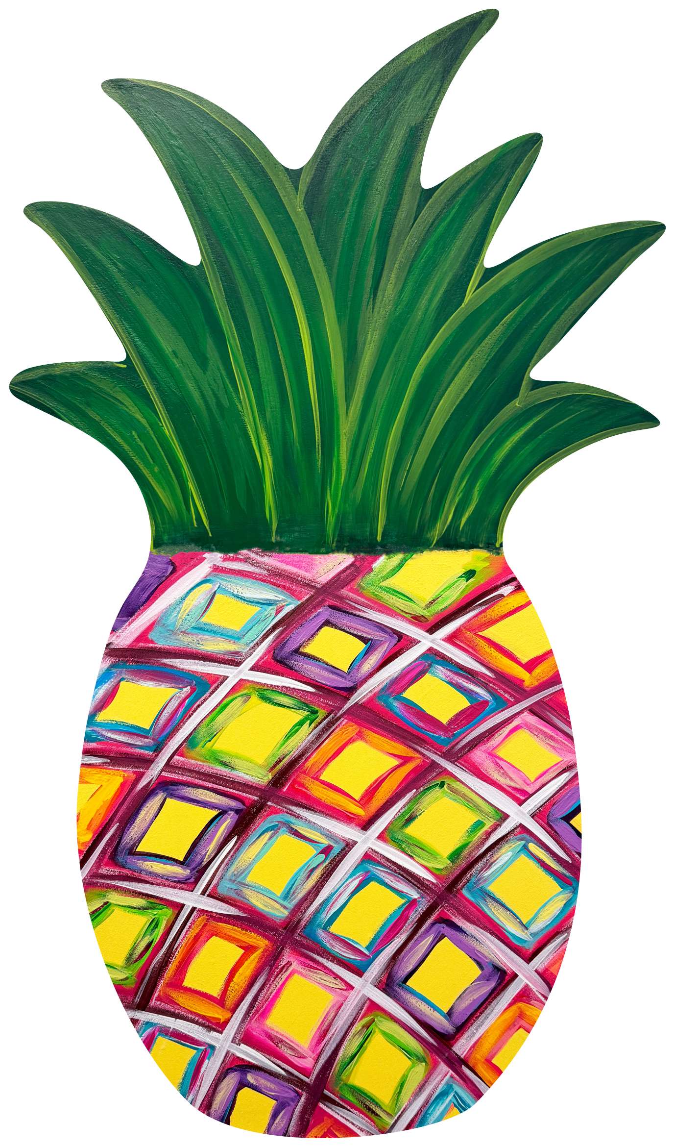 ASHLEY NICOLE DESIGNS COLORFULL PINEAPPLE