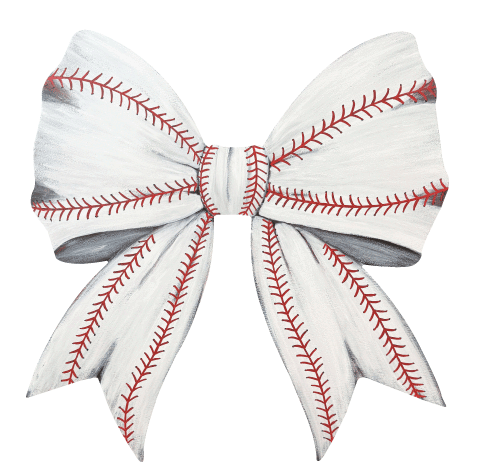 ASHLEY NICOLE DESIGNS BASEBALL BOW