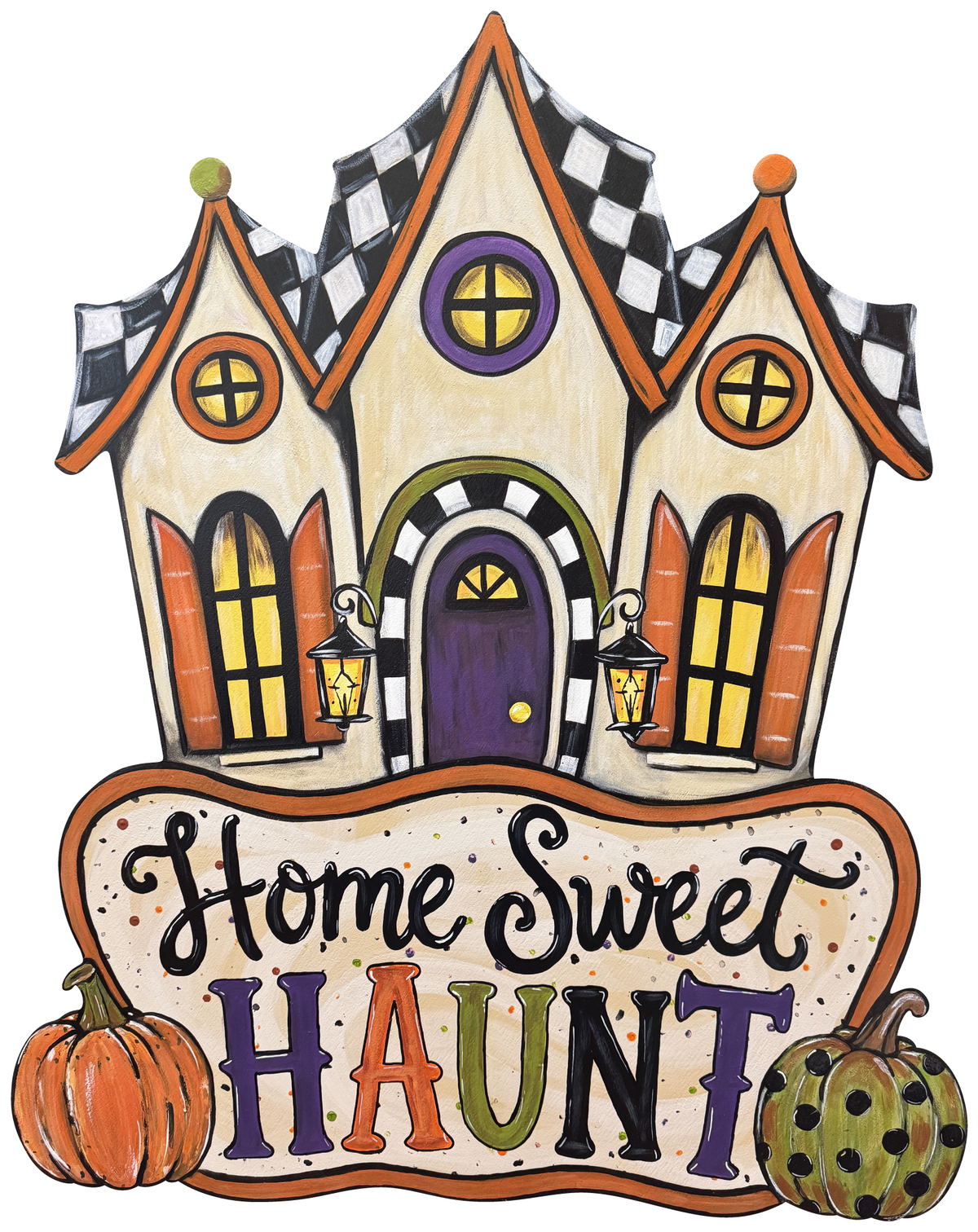 ASHLEY NICOLE DESIGNS HAUNTED HOUSE HOME SWEET HAUNT