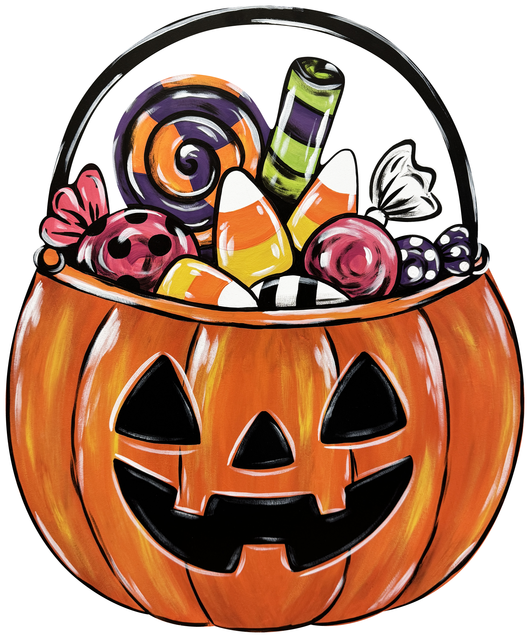 ASHLEY NICOLE DESIGNS CANDY BUCKET JACK-O-LANTERN