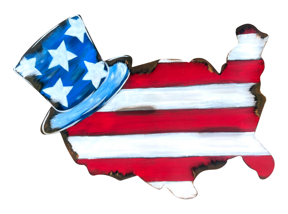 ASHLEY NICOLE DESIGNS UNITED STATES WITH TOP HAT