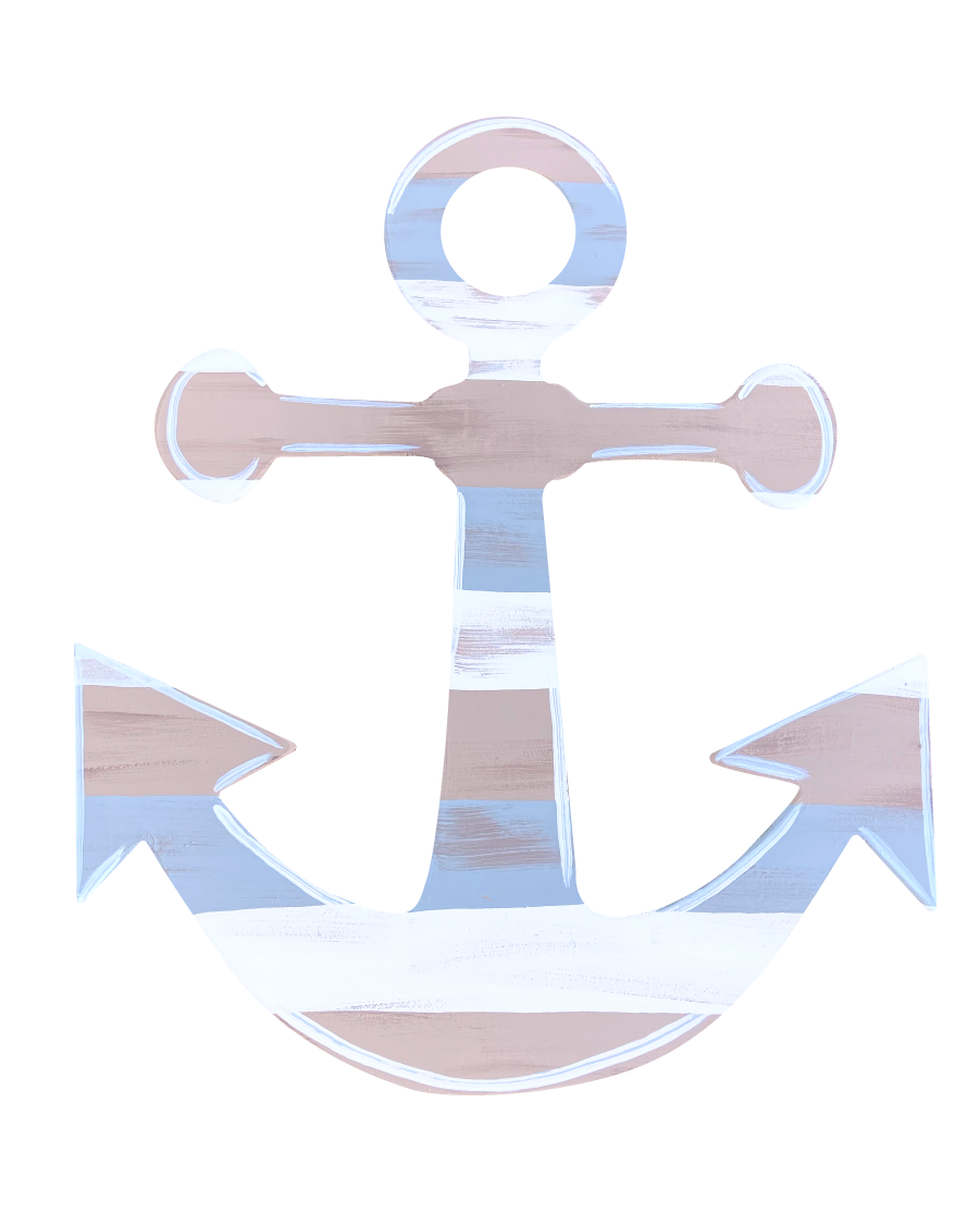 ASHLEY NICOLE DESIGNS RED WHITE AND BLUE ANCHOR